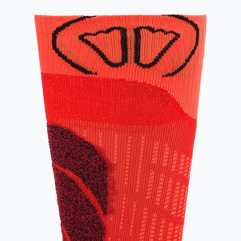 Calze da sci SIDAS Ski Merino rouge/arancione per bambini 5