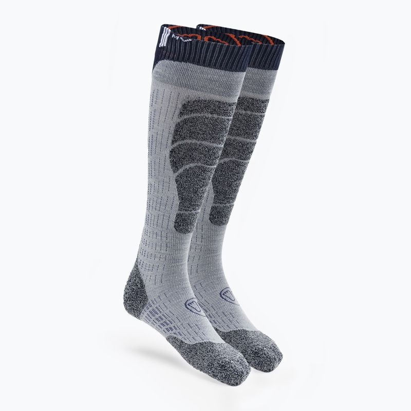 Calze da sci SIDAS Ski Merino grigio/arancio