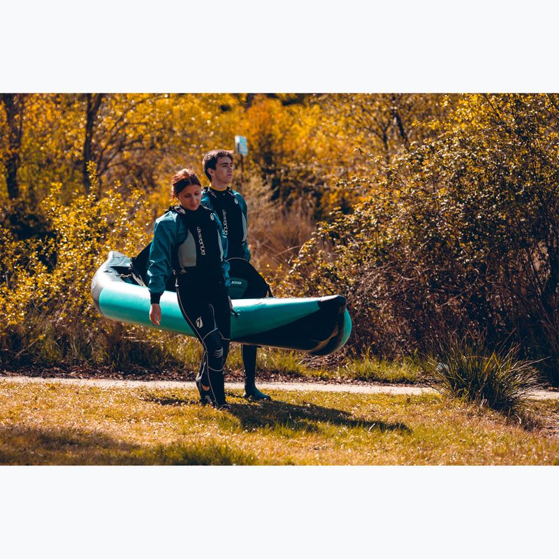 AQUADESIGN Kayak gonfiabile per 2 persone Koloa 360 cm blu/nero 12