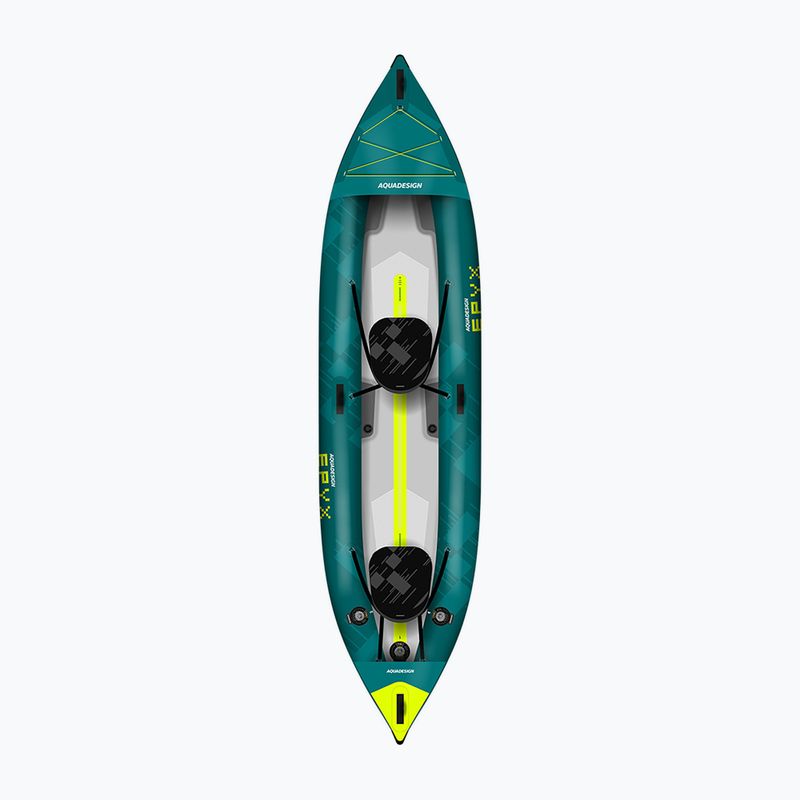 AQUADESIGN Epyx 380 cm blu kayak gonfiabile per 2 persone 2