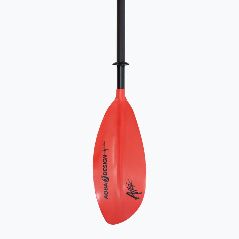 AQUADESIGN K1 Attak 4 pagaia da kayak rossa 3