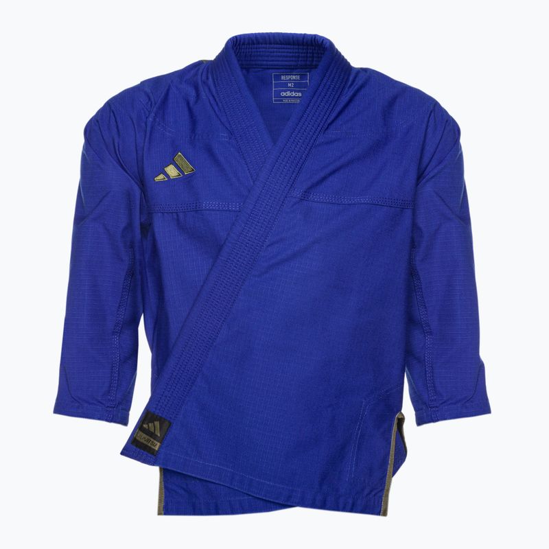 GI per il jiu-jitsu brasiliano adidas Response 2.0 blu 2