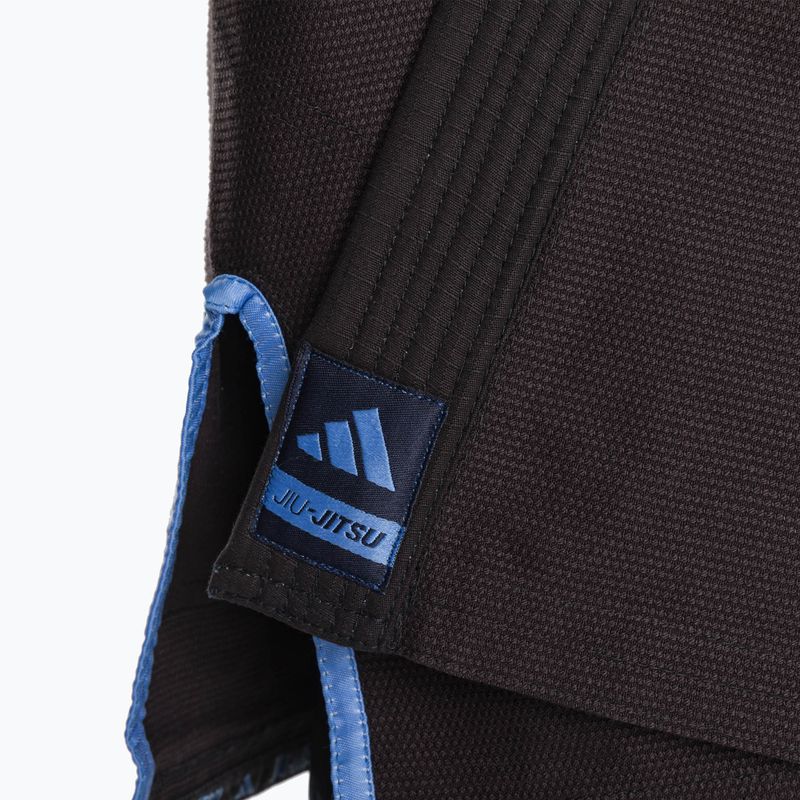 GI per il jiu-jitsu brasiliano adidas Challenge 2.0 nero/blu sfumato 4