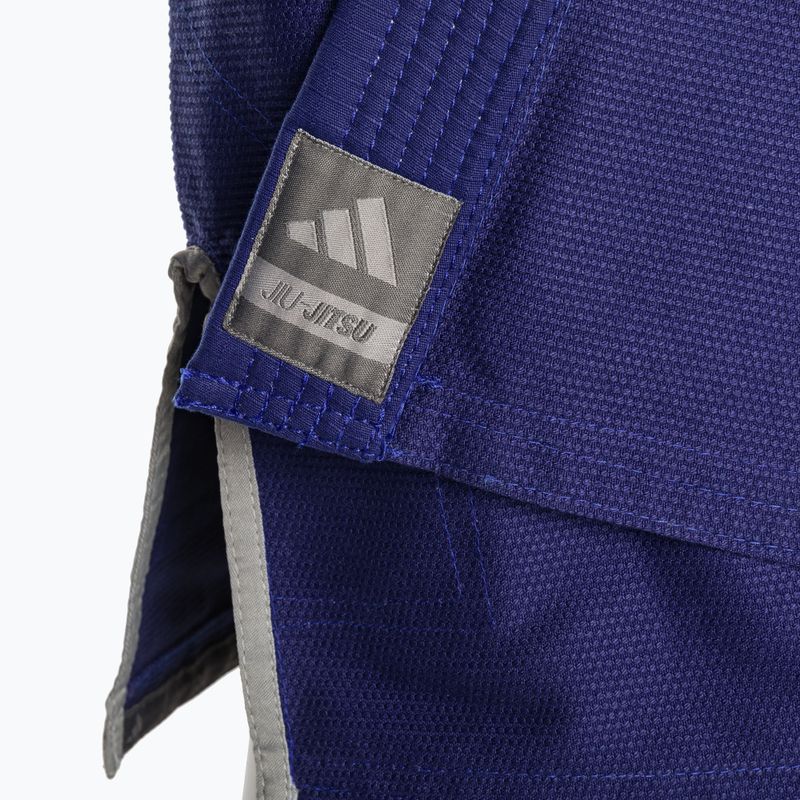 GI per il jiu-jitsu brasiliano adidas Challenge 2.0 blu/grigio 7