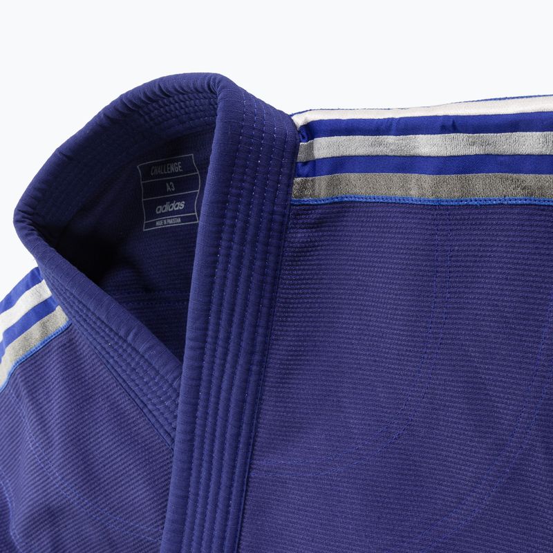 GI per il jiu-jitsu brasiliano adidas Challenge 2.0 blu/grigio 8