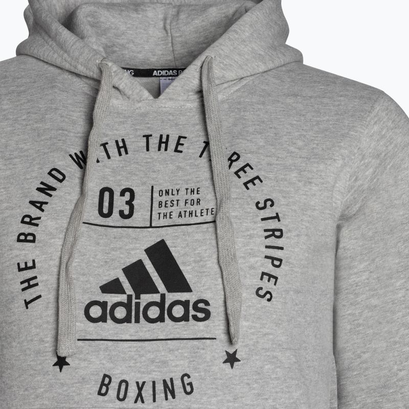 adidas Felpa con cappuccio Felpa da allenamento boxe grigio ADICL02B 3