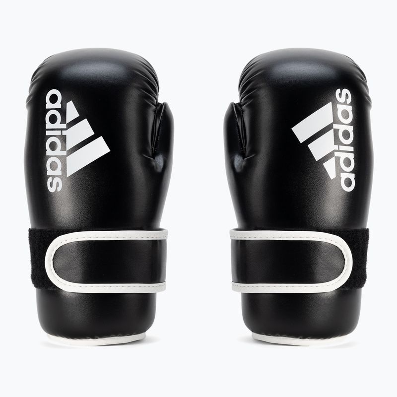 Guantoni da boxe Adidas Point Fight Adikbpf100 bianco e nero ADIKBPF100