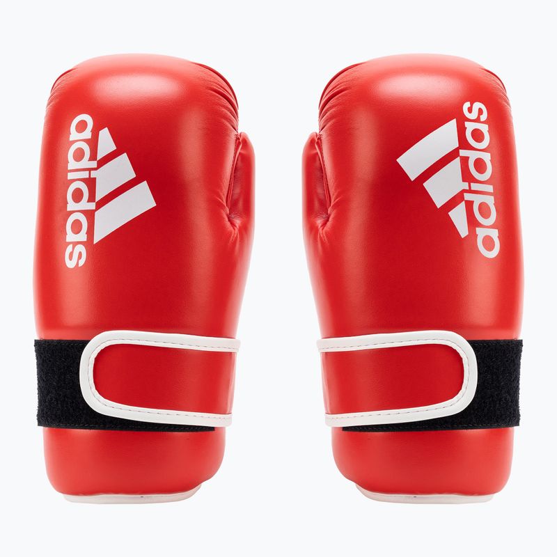 Guantoni da boxe adidas Point Fight Adikbpf100 rosso e bianco ADIKBPF100