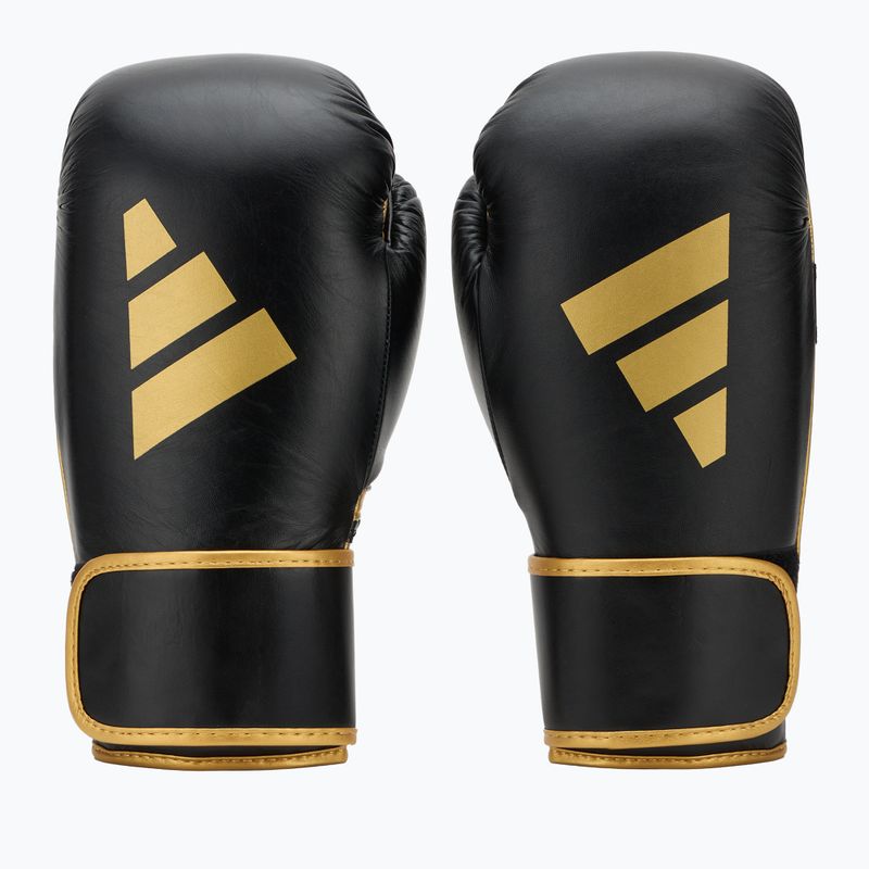 Guantoni da boxe adidas Wako black/gold 2