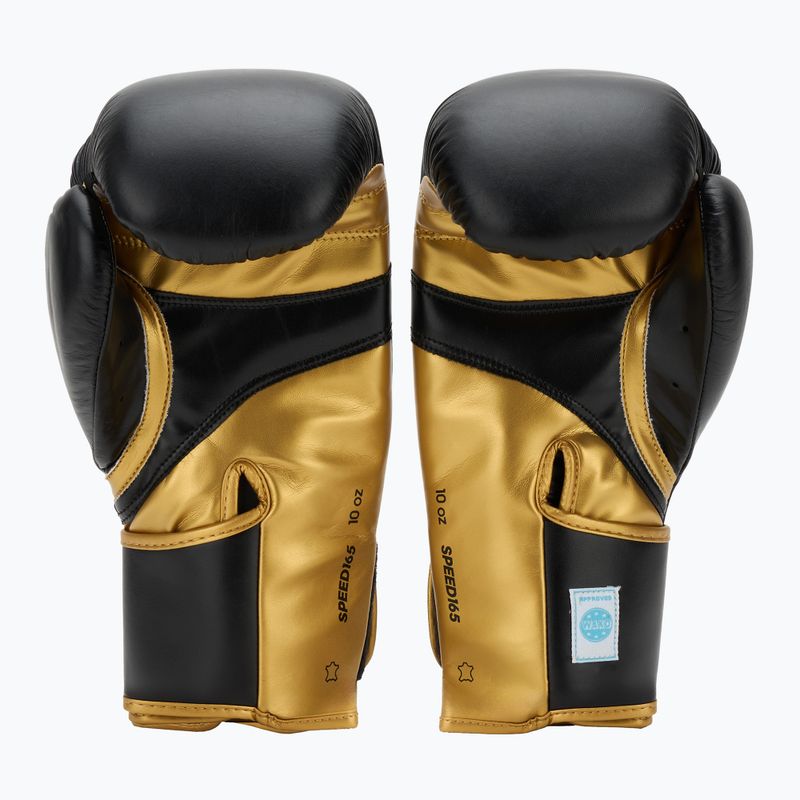 Guantoni da boxe adidas Wako black/gold 3