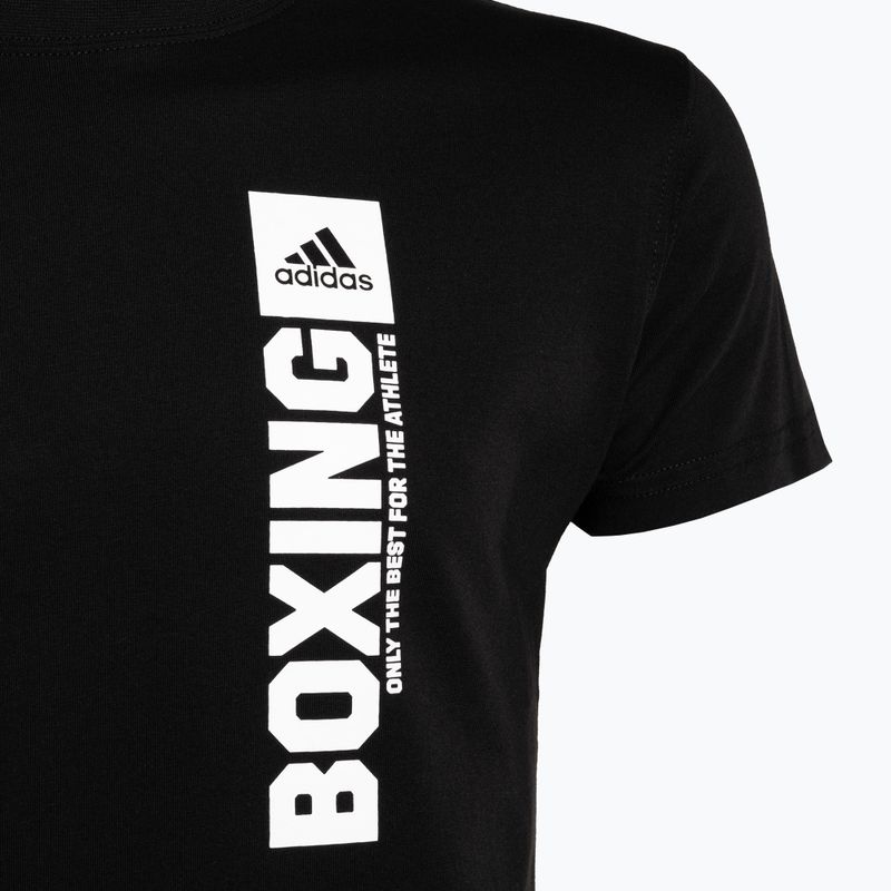 Maglietta adidas Boxe uomo nero/bianco 3