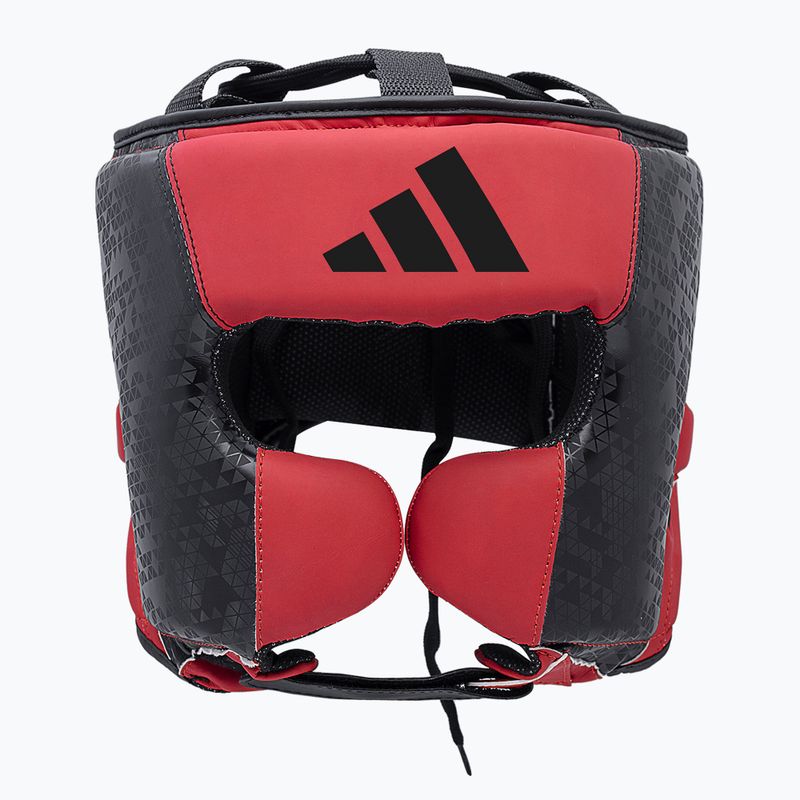 Casco da boxe adidas Combat 50 HG nero/rosso