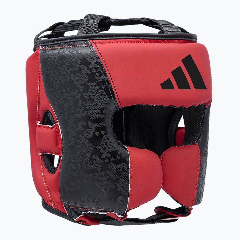 Casco da boxe adidas Combat 50 HG nero/rosso 2