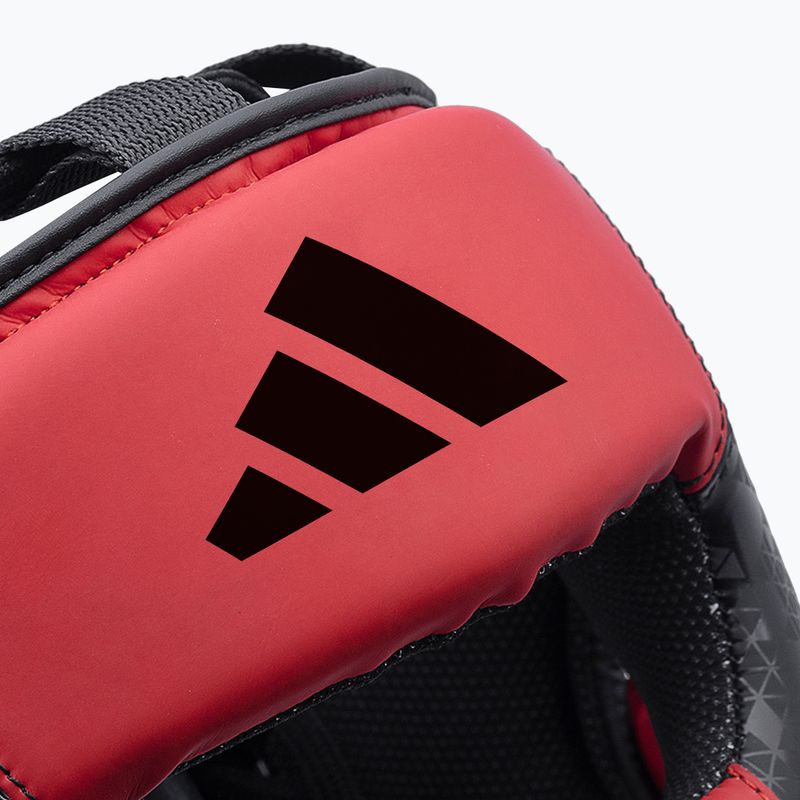 Casco da boxe adidas Combat 50 HG nero/rosso 6