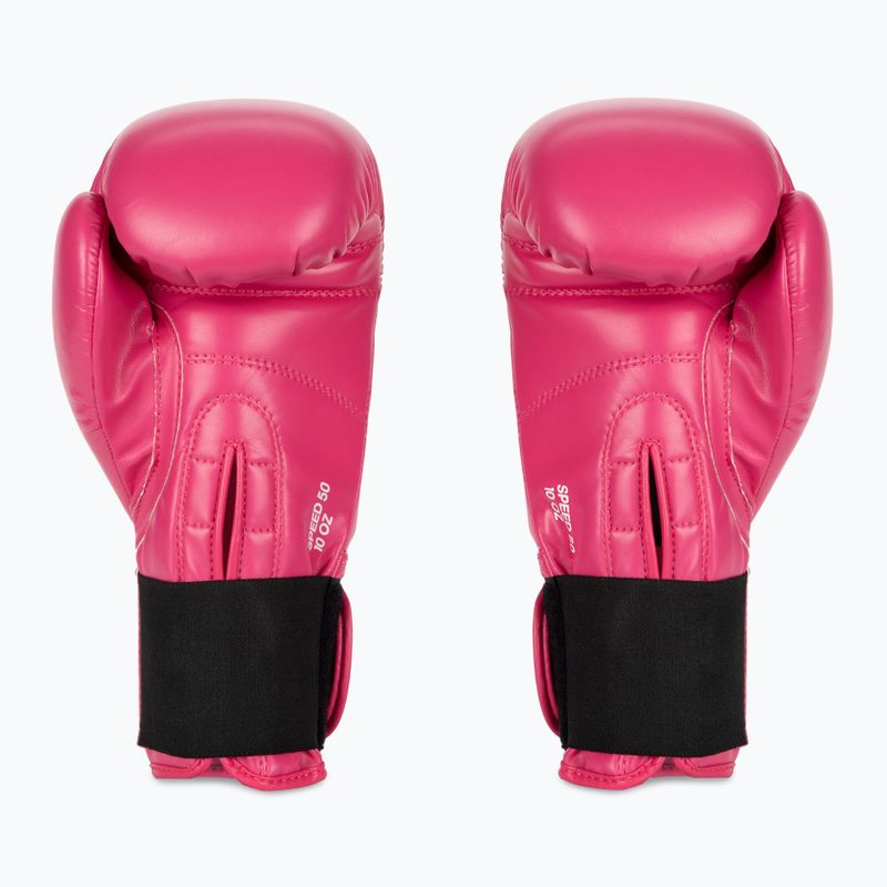 Guantoni da boxe adidas Speed 50 rosa/bianco 2