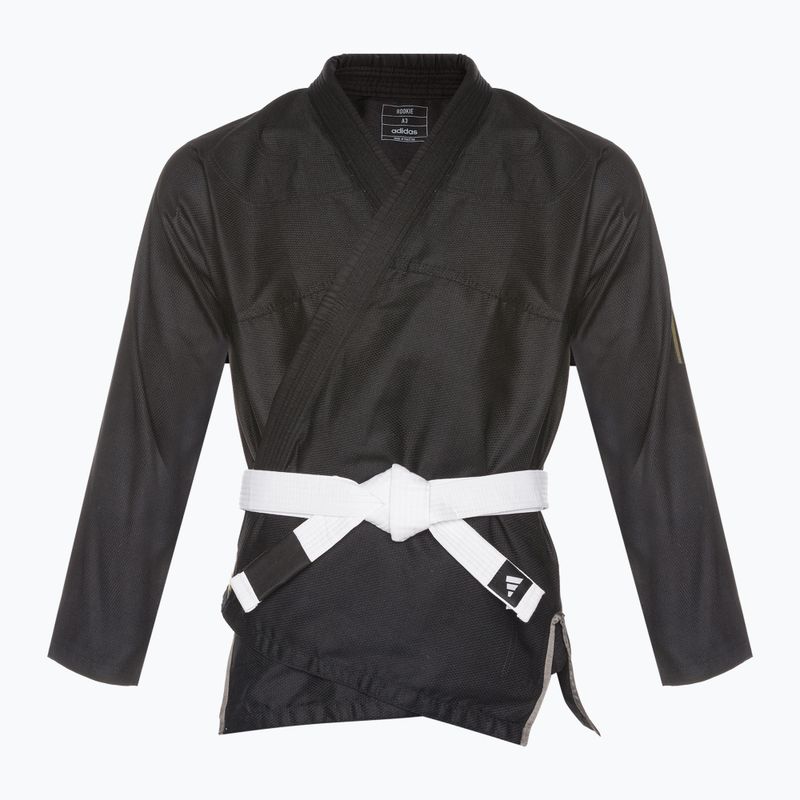 GI per il jiu-jitsu brasiliano adidas Rookie nero/oro 2