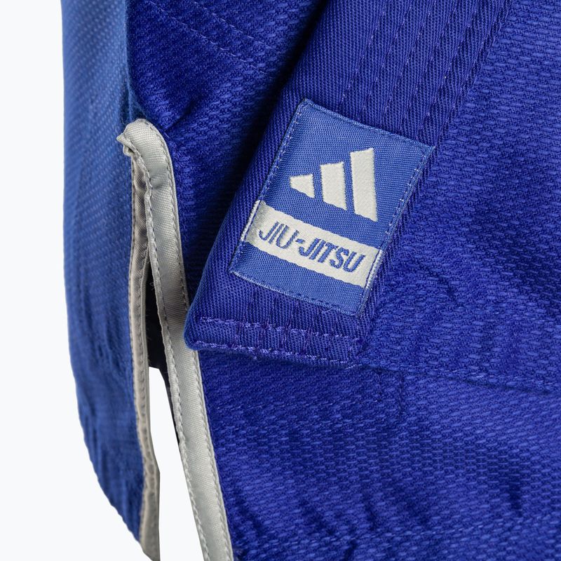 GI per il jiu-jitsu brasiliano adidas Rookie blu/grigio 6