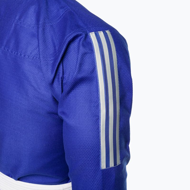 GI per il jiu-jitsu brasiliano adidas Rookie blu/grigio 8