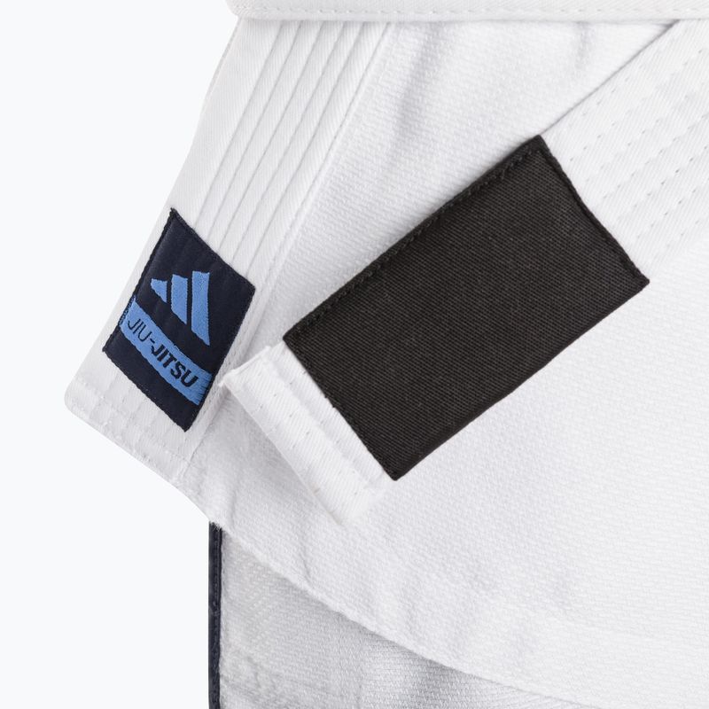 GI per il jiu-jitsu brasiliano adidas Range bianco/blu sfumato 6