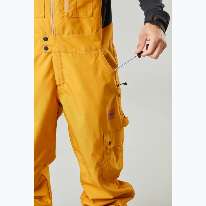 Pantaloni da sci Picture Testy Bib da uomo 10/10 cammello 4