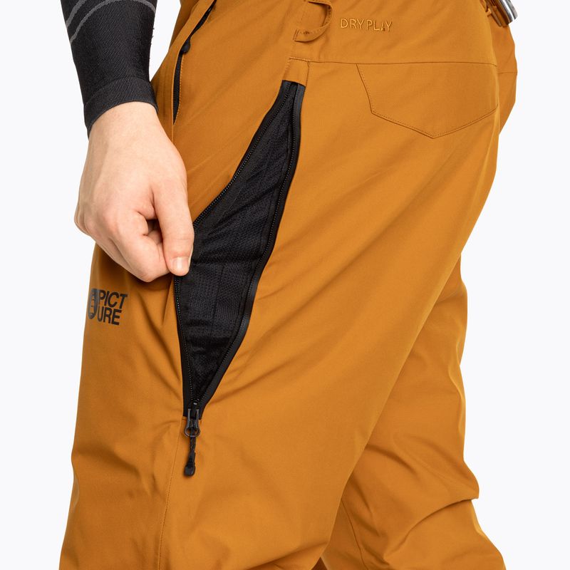 Pantaloni da sci da uomo Picture Object 20/15 miele 4