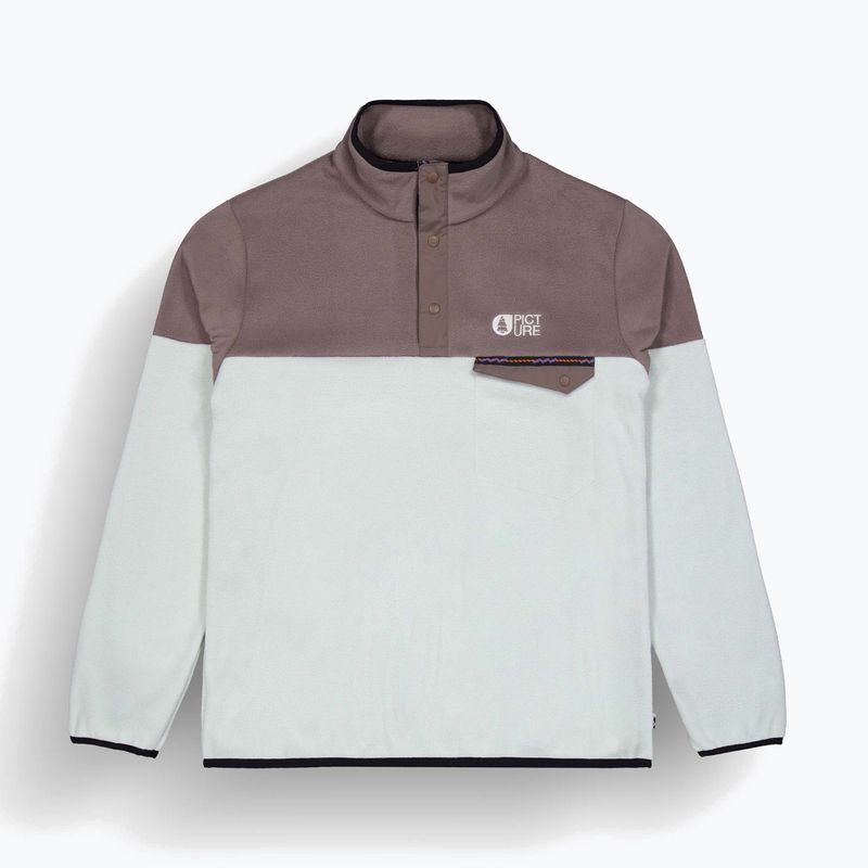 Felpa da uomo Picture Arcca 1/4 Fleece deep taupe/pigeon 7