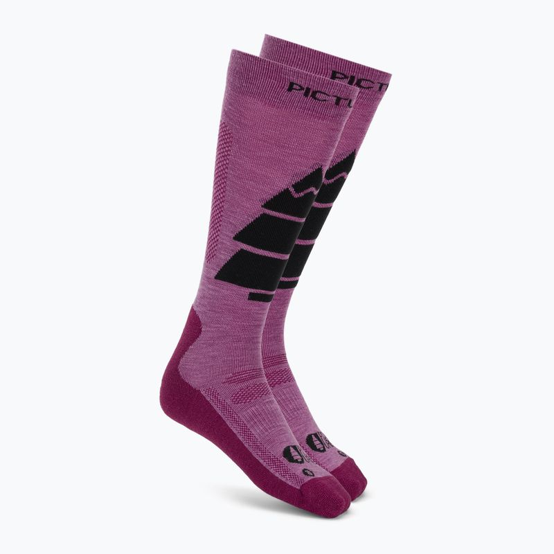 Calze da sci Picture Wooling bright magenta