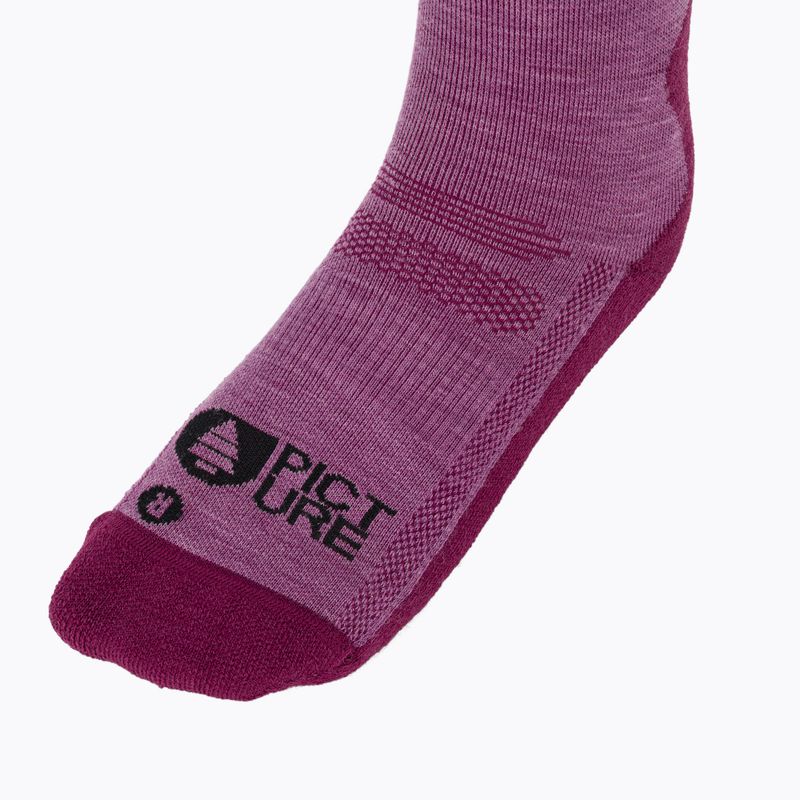 Calze da sci Picture Wooling bright magenta 3