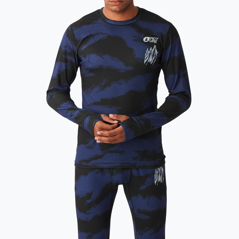 Maglia termica da uomo Picture Lhotse Printed retro fusion print