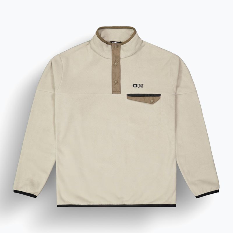 Felpa in pile da sci da uomo Picture Arcca 1/4 Zip puro cashmere