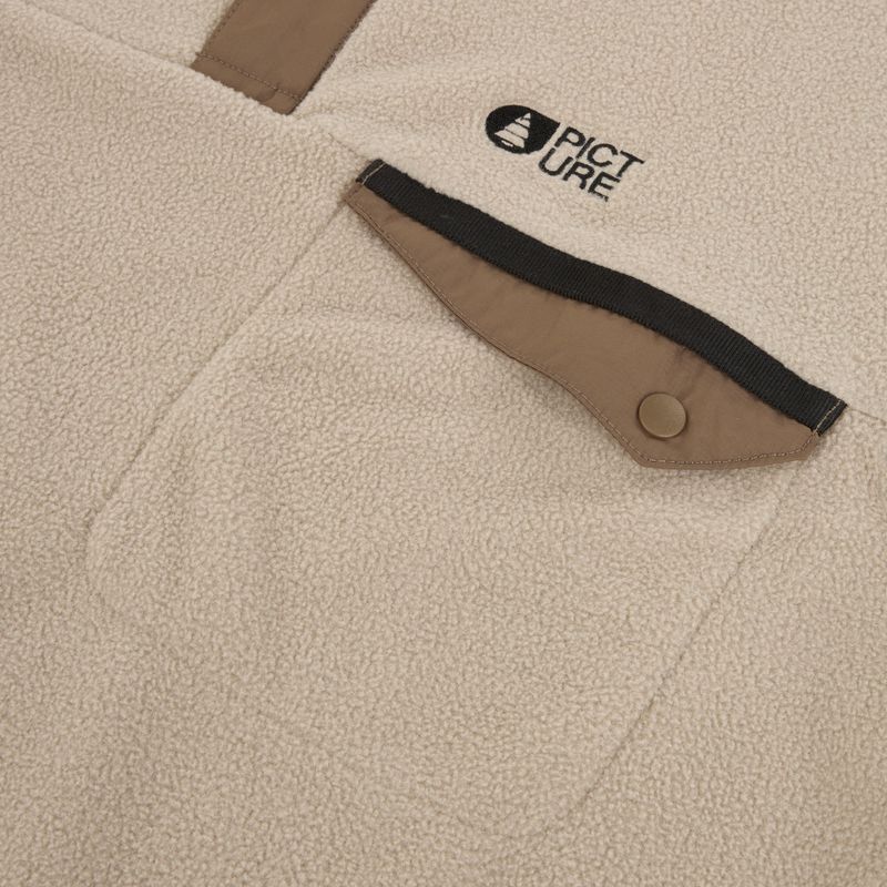 Felpa in pile da sci da uomo Picture Arcca 1/4 Zip puro cashmere 8