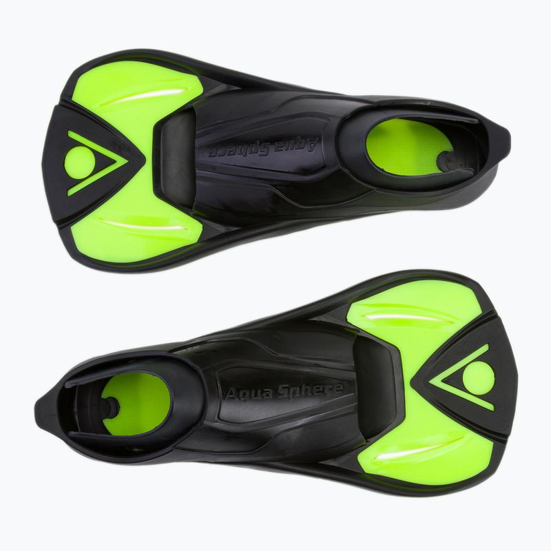 Pinne da nuoto per bambini Aquasphere Microfin giallo/nero 2