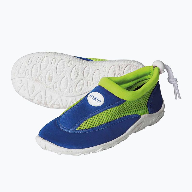 Scarpe acquatiche Aqualung Cancun per bambini blu reale/verde brillante 10