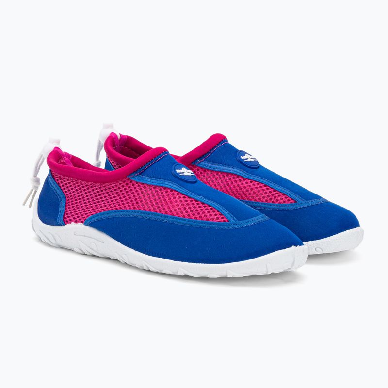 Scarpe acquatiche Aqualung Cancun blu reale/rosa brillante da donna 4