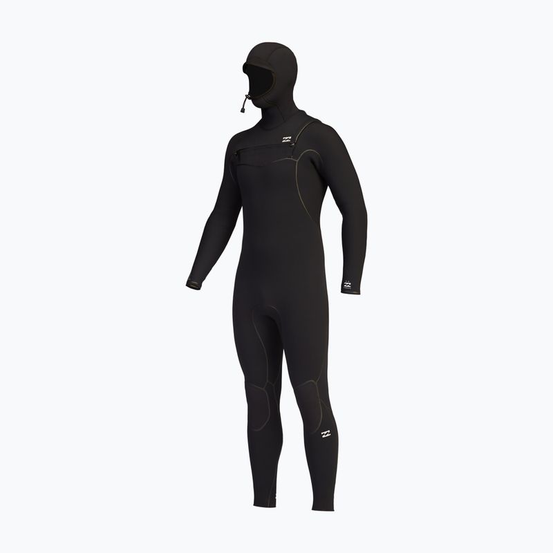Billabong Uomo 5/4 Furnace con cappuccio CZ Full Nero Swim Foam 6
