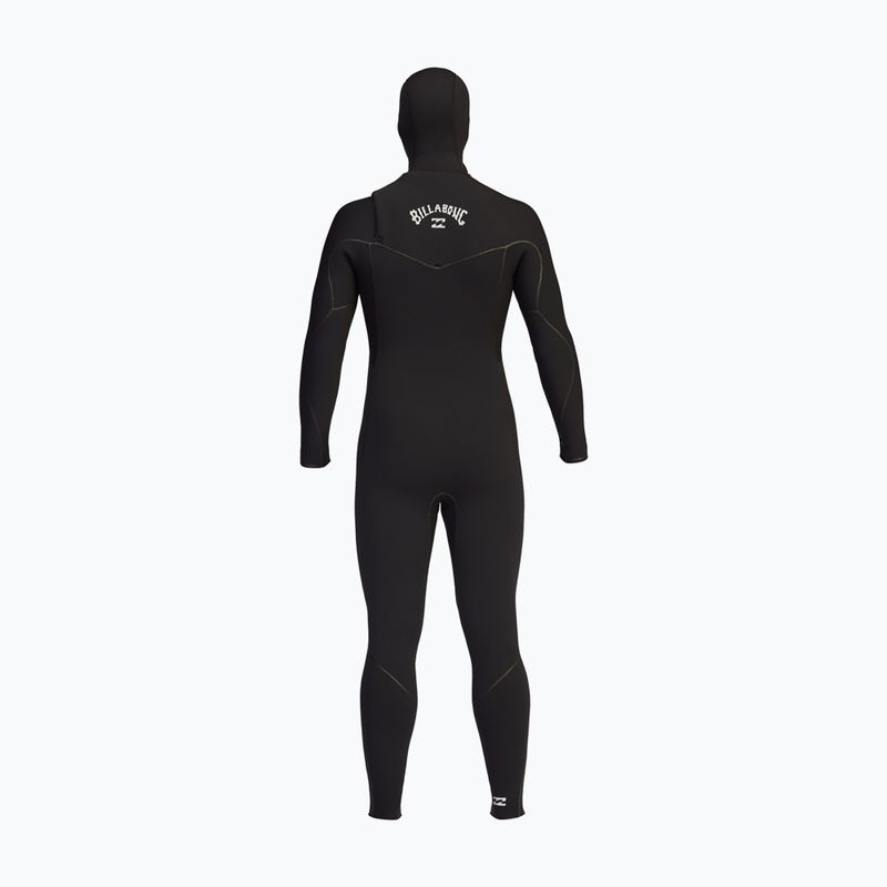 Billabong Uomo 5/4 Furnace con cappuccio CZ Full Nero Swim Foam 7