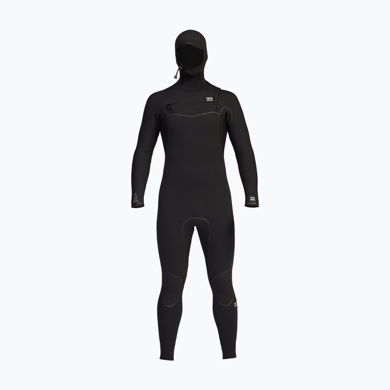 Billabong Uomo 5/4 Furnace con cappuccio CZ Full Nero Swim Foam 8