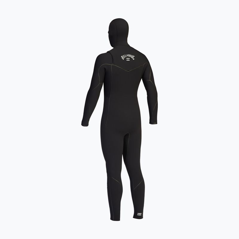 Billabong Uomo 5/4 Furnace con cappuccio CZ Full Nero Swim Foam 10