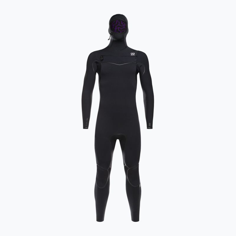 Billabong Uomo 5/4 Furnace con cappuccio CZ Full Nero Swim Foam 2