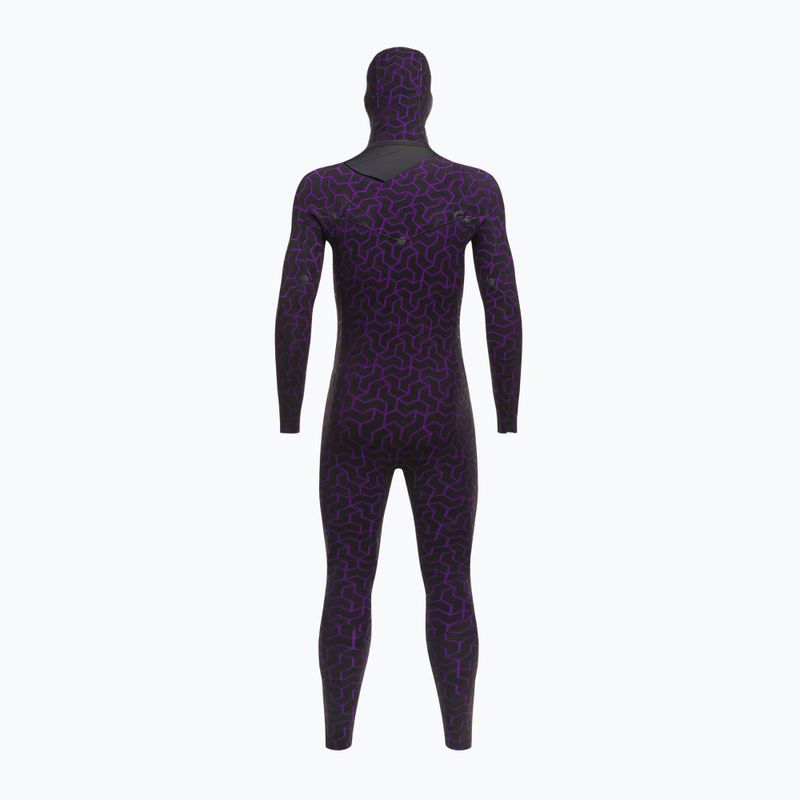Billabong Uomo 5/4 Furnace con cappuccio CZ Full Nero Swim Foam 5