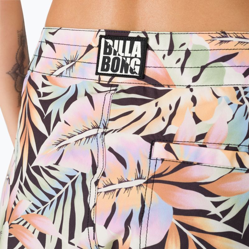 Pantaloncini da bagno Billabong Postcards From Paradise donna, ciottoli neri 4