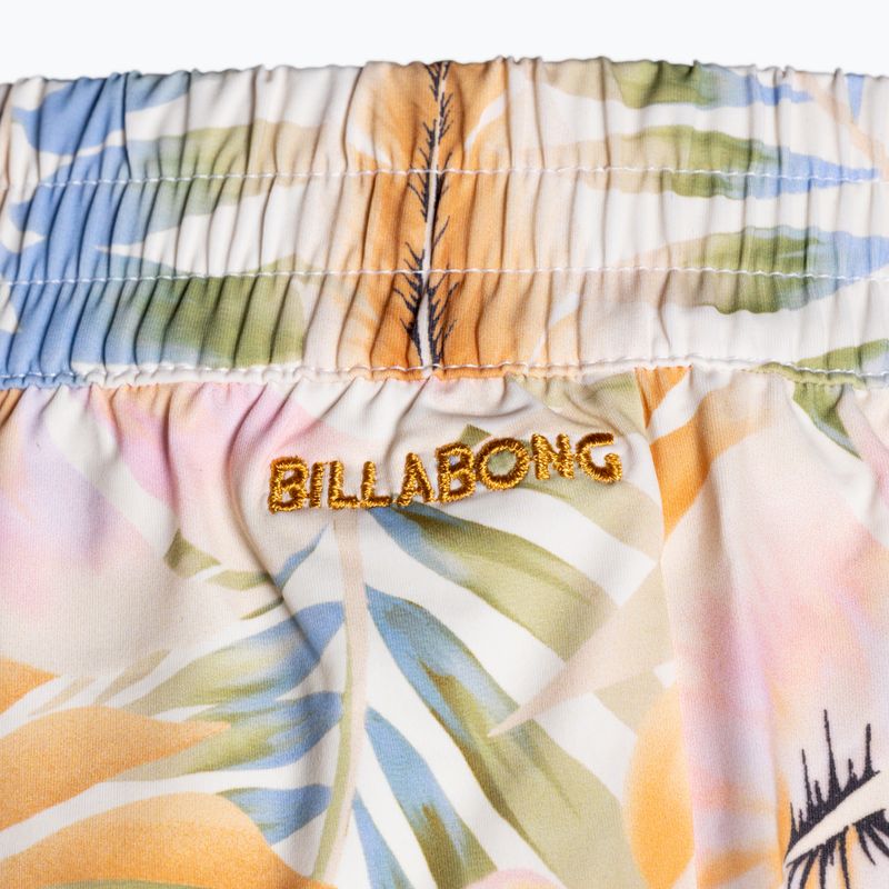 Pantaloncini da bagno Billabong Island Calling salt crystal da donna 3