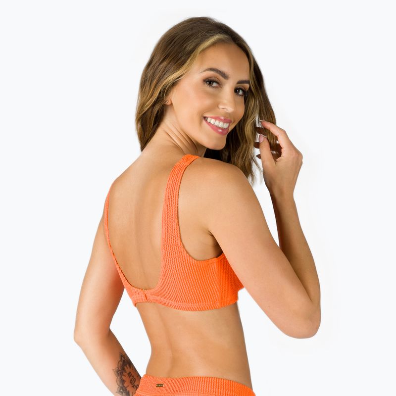 Billabong Summer High Square Bralette costume da bagno top orange crush 3