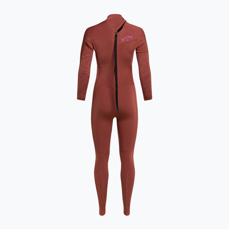 Schiuma da nuoto Billabong 4/3 Synergy BZ Full Red Donna 3