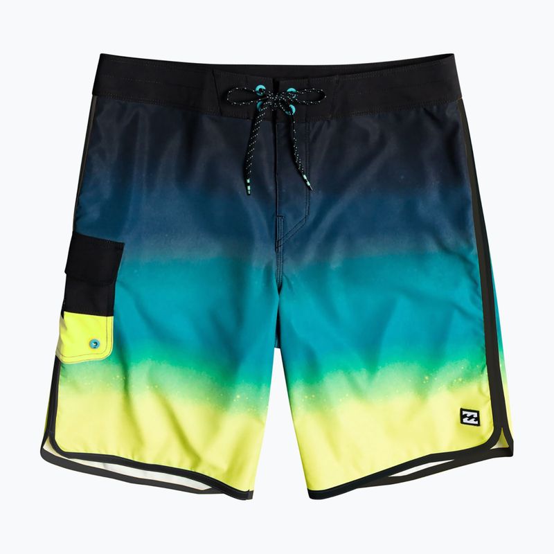 Pantaloncini da bagno Billabong 73 Fade Pro da uomo, nero