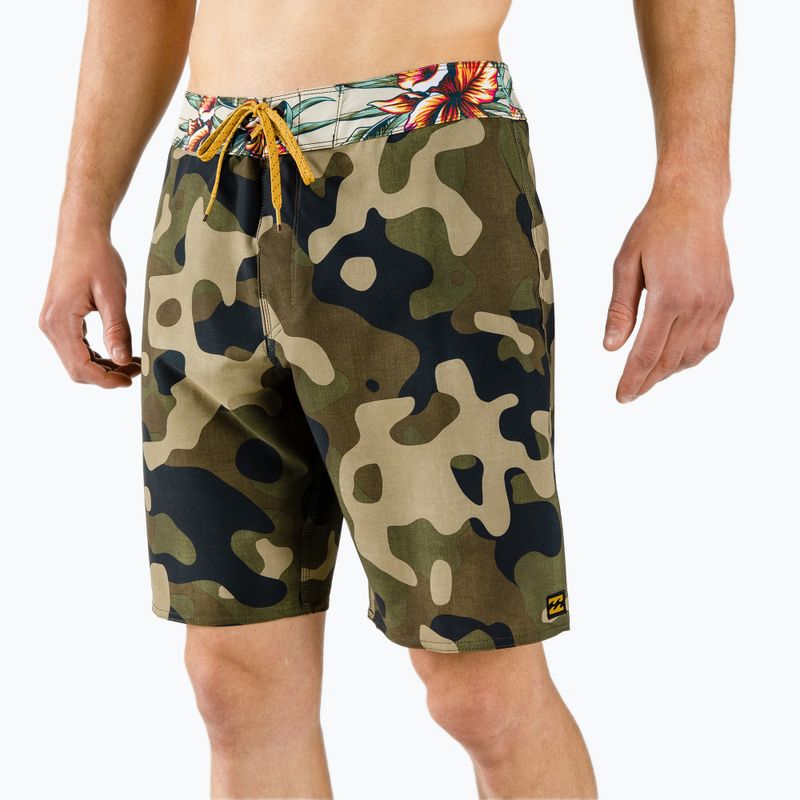 Pantaloncini da bagno Billabong Sundays Pro camo da uomo