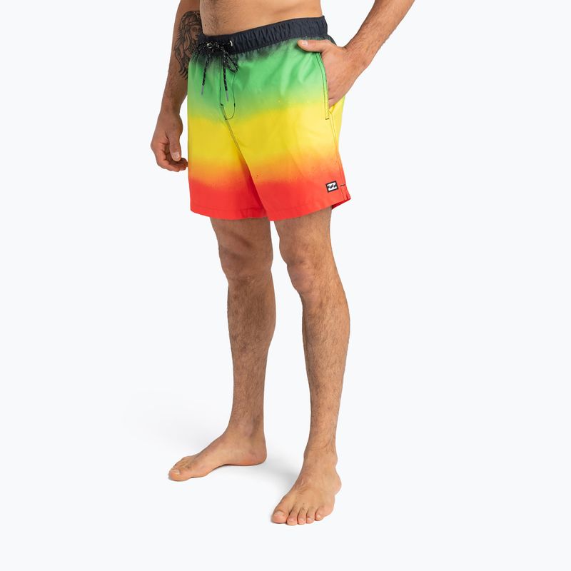 Pantaloncini da bagno rasta da uomo Billabong All Days Fade 3