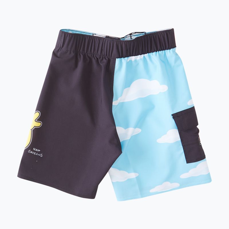Pantaloncini da bagno Billabong Simpsons Bart Pro per bambini, nero 2