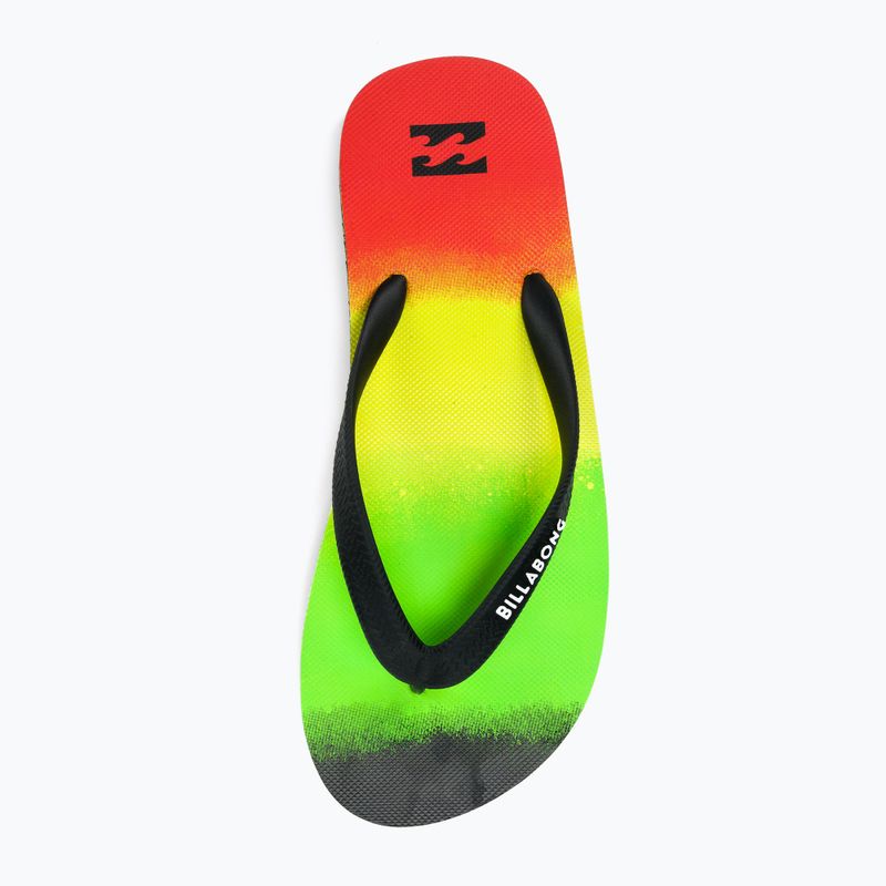 Infradito Billabong Tides Fade rasta da uomo 6