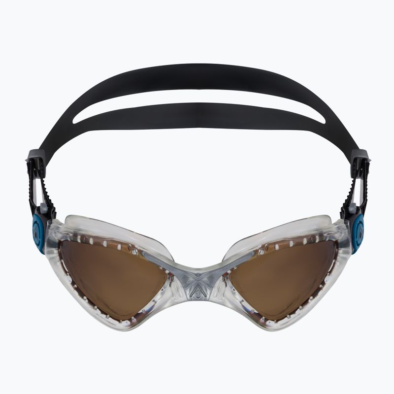 Occhiali da nuoto polarizzati Aquasphere Kayenne 2022 trasparente/argento/marrone 2